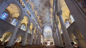 Nave of the Ste Anne Basilica outside of Quebec city