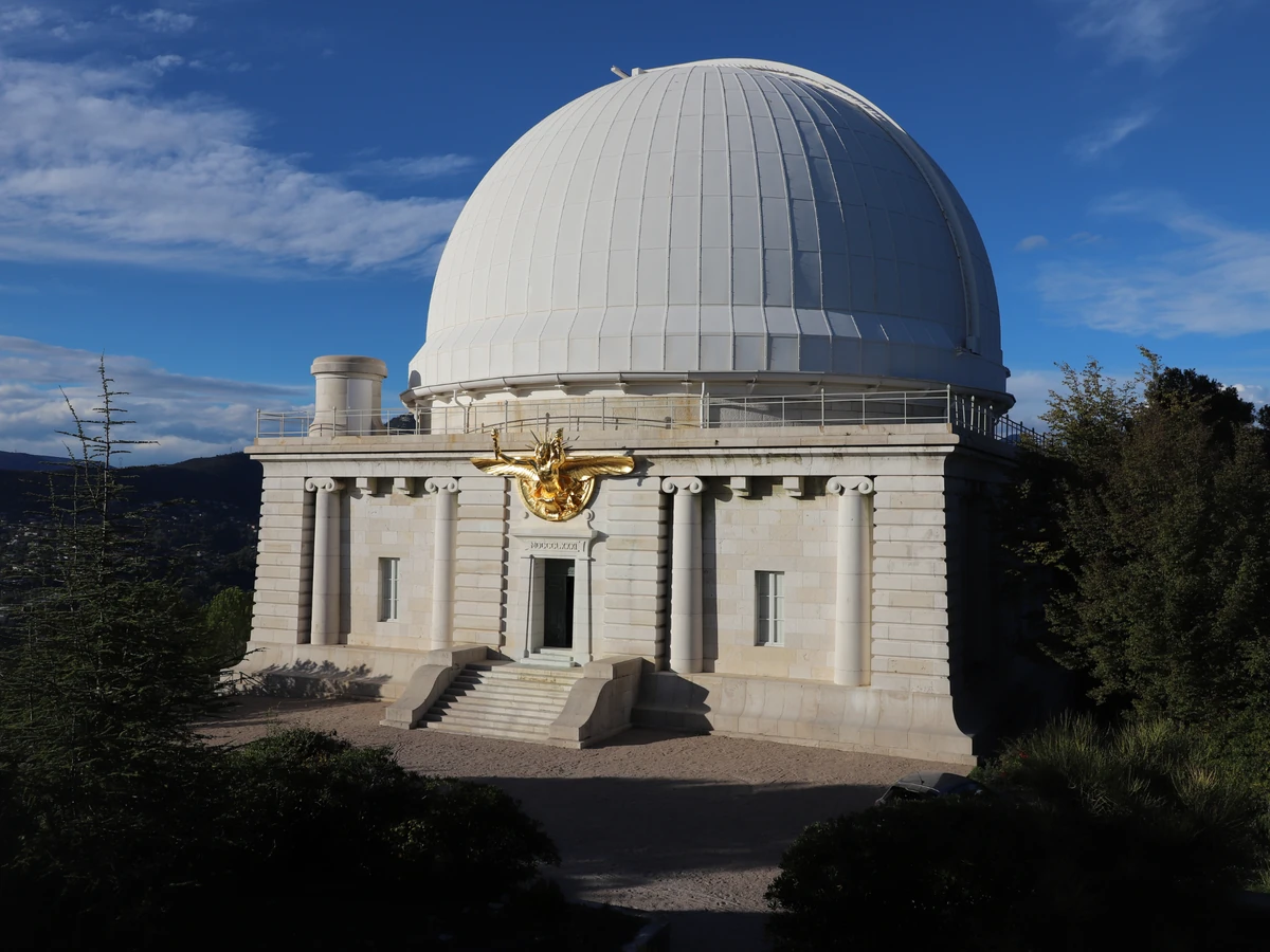 The dome of the Nice Observatory on the Côte d’Azur in southern France