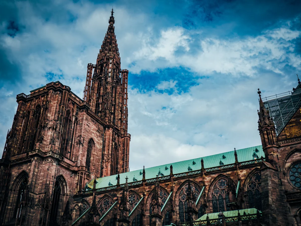 Strasbourg Cathedral, the Gothic cathedral in Alsace, eastern France