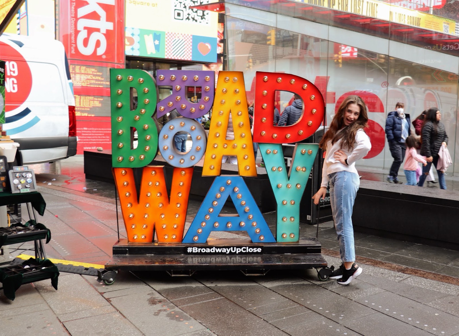 Broadway signs in New York City
