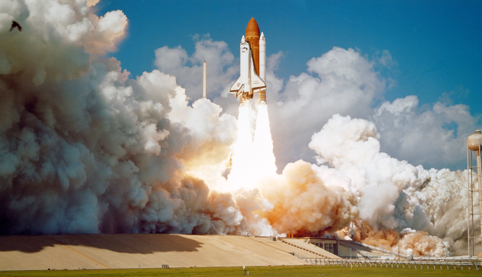 A space shuttle launch at the Kennedy Space Center near Orlando