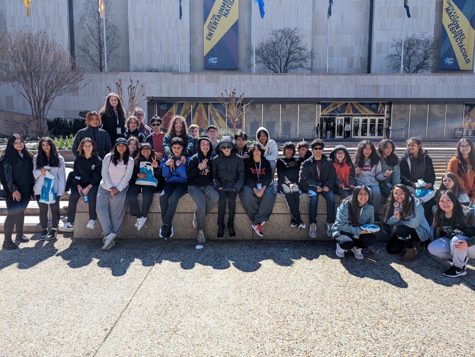Students at the Smithsonian National Museum of American History