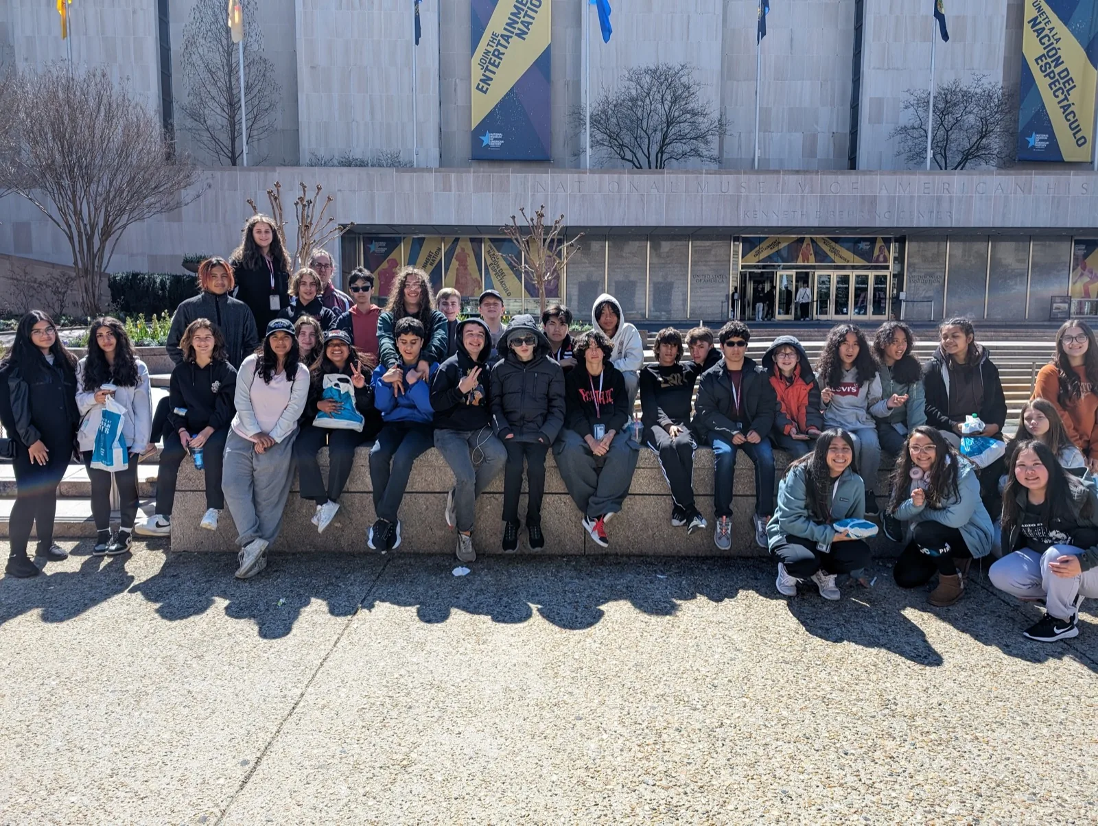 Students at the Smithsonian National Museum of American History