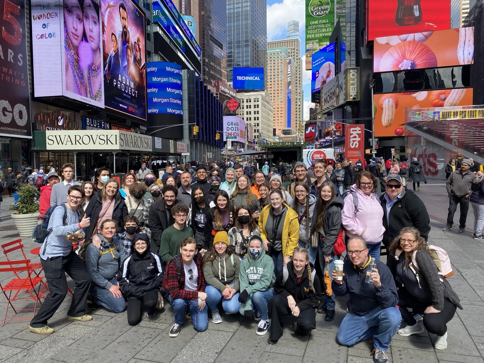 Travelers enjoying an educational field trip