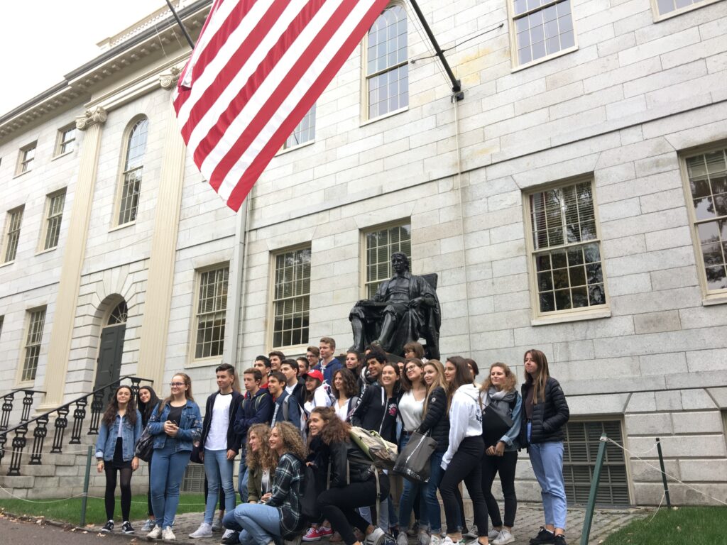 Students at Harvard University.