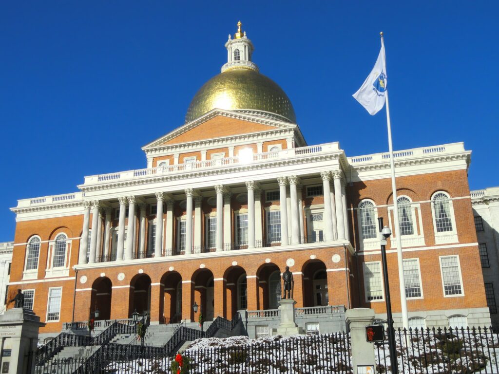 Boston State House on a sunny day