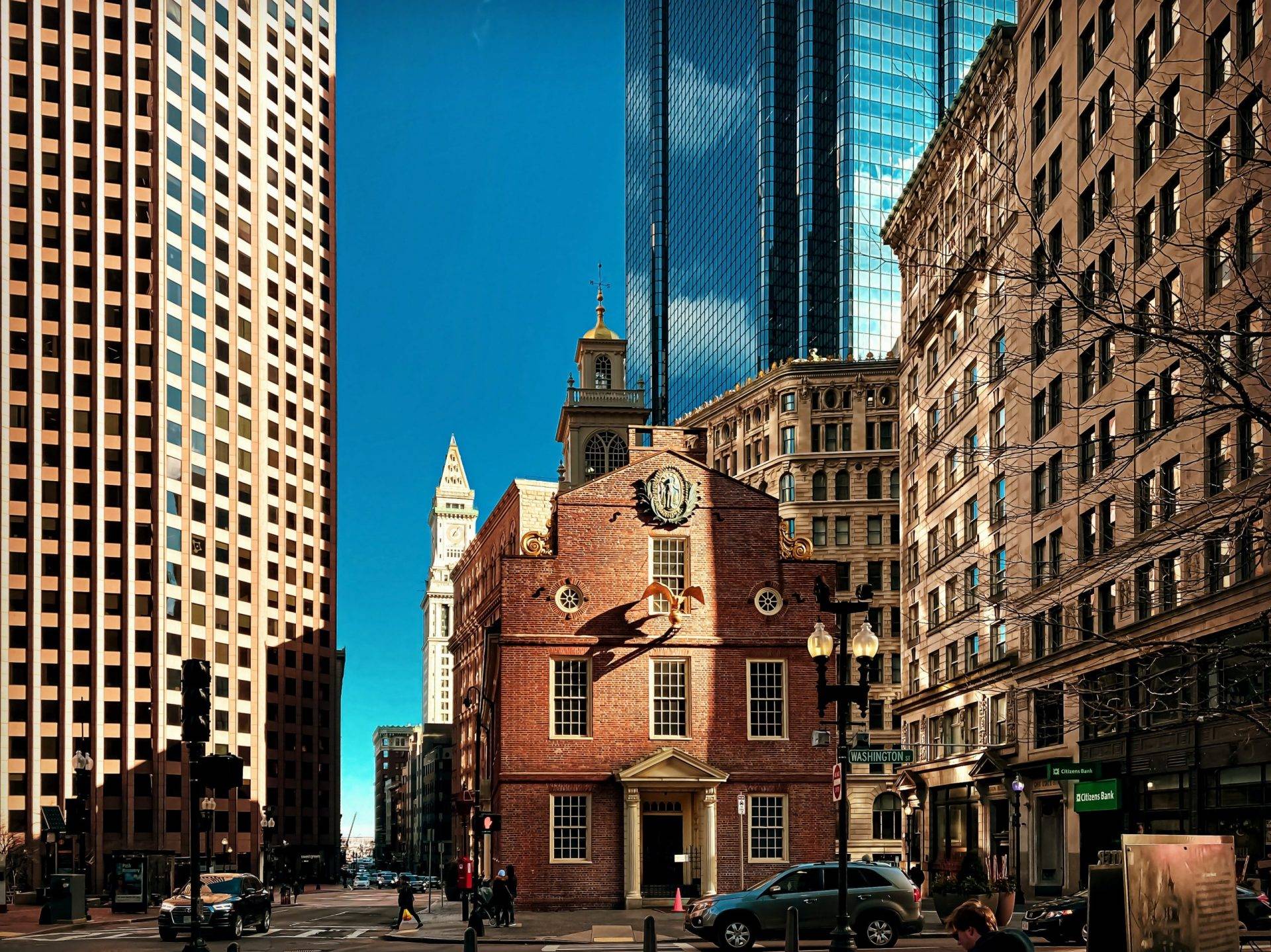 Old State House in Boston on a sunny day