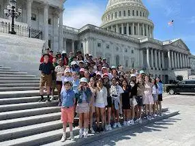 Group in front of capitol building