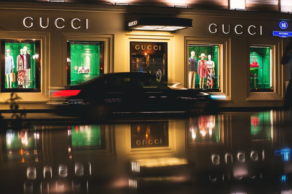 Gucci shopping store