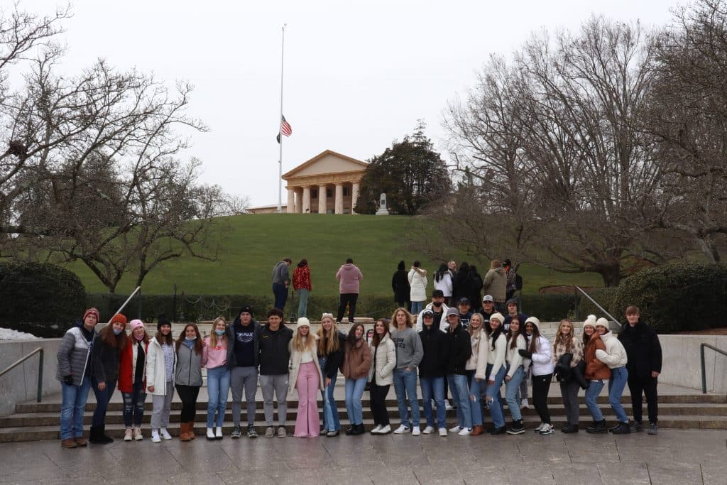 High School Group Arlington National Cemetery 2022