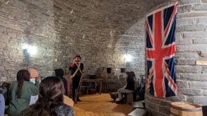 inside the martello tower in Quebec city