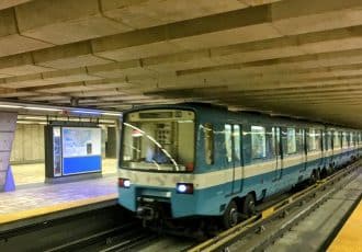 Montreal subway car