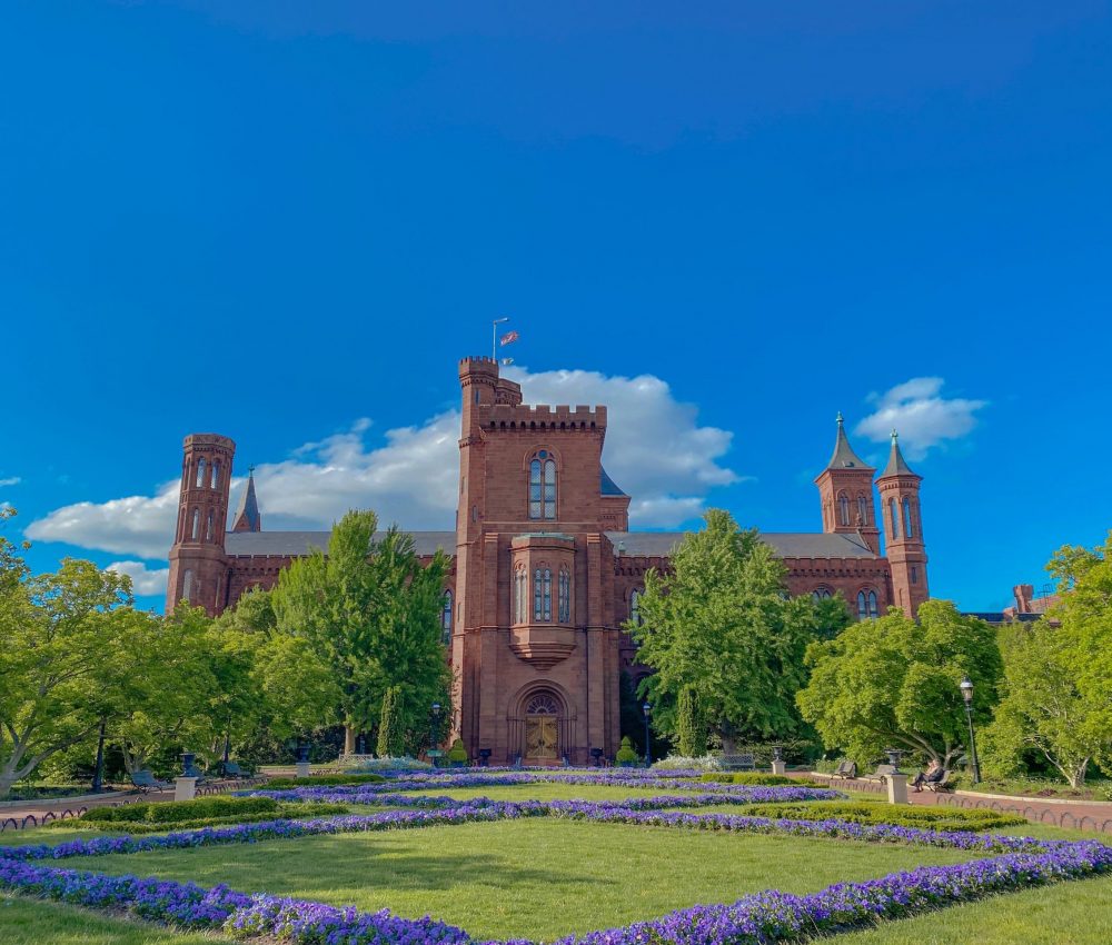 Smithsonian Castle on a sunny day